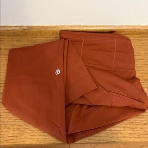 lululemon Fast and Free High-Rise Crop 23” - Size 8 - Dark Terracotta